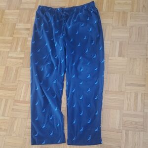 Nautica Soft Cozy Blue Sleepwear Pjamas Sailboat Pants